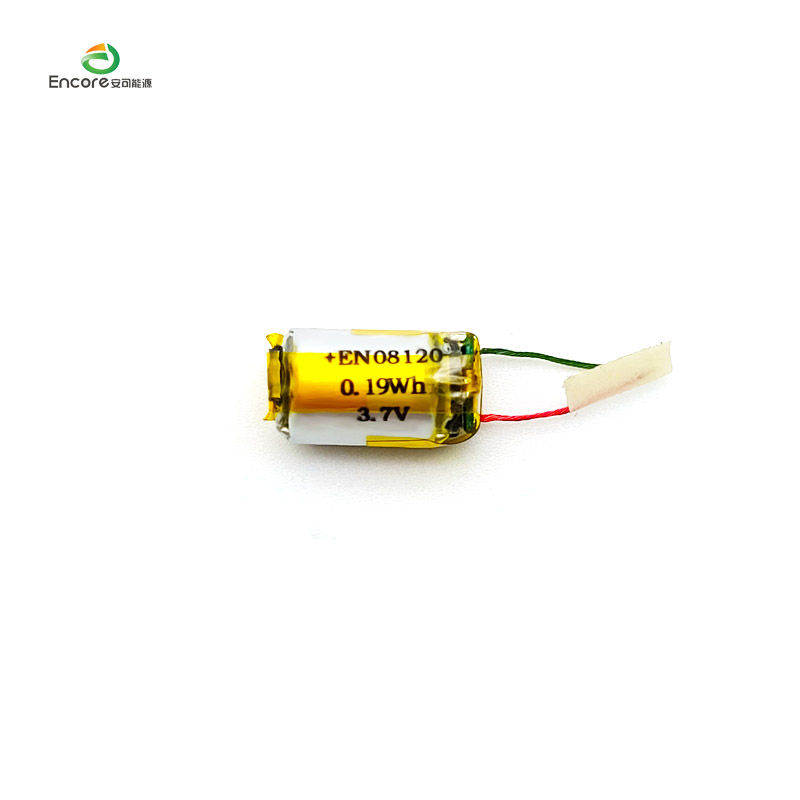 08120 50mAh 원통형 3.7v 리포 배터리