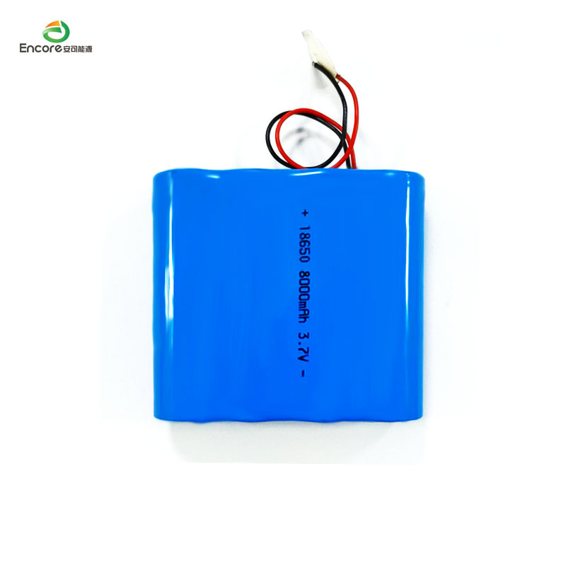 18650 8000mAh 3.7V 리튬 이온 배터리 팩