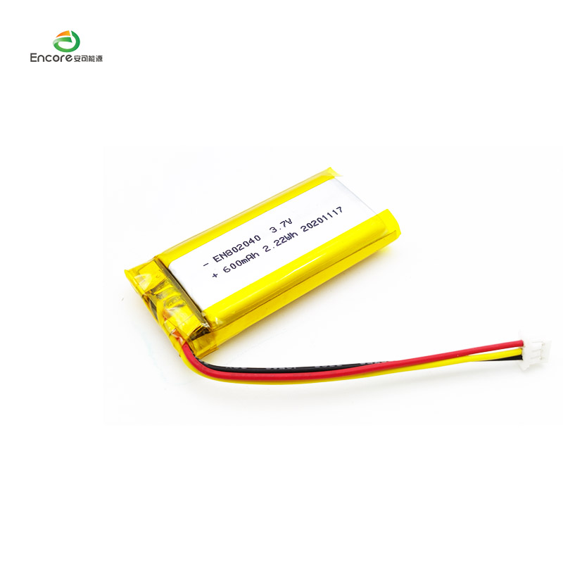 3.7v 600mah 2.22wh 리튬 이온 배터리