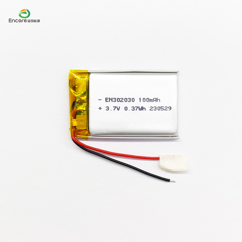 3.7V 충전식 100mah 배터리
